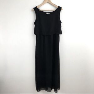Black Sleeveless Maxi Dress